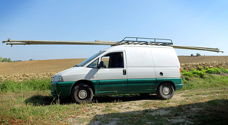 Transport d'irrigation en maraîchage biologique - Ferme de Videau