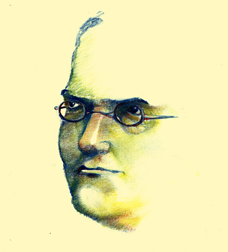 Gregor Mendel dessin Pierre Pernix - Ferme de Videau
