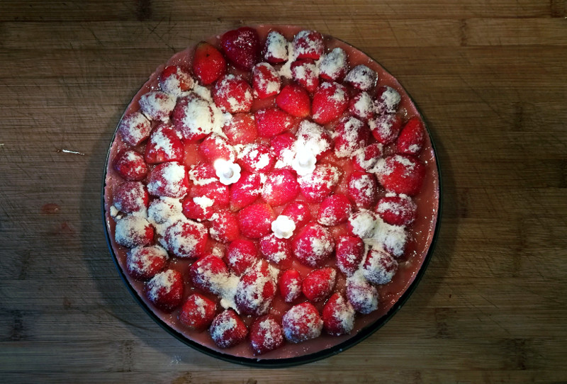Gâteau aux fraises - Ferme de Videau